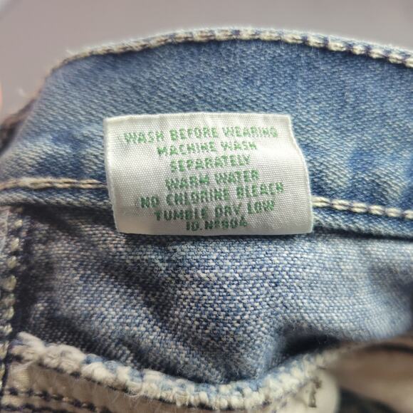 Vintage Gitano Jeans Womens Size 16 Short Blue High Rise Barrel Leg Rigid Denim - Picture 6 of 15